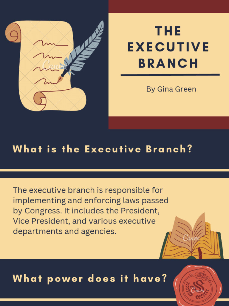 Overview of the Executive Branch | PDF