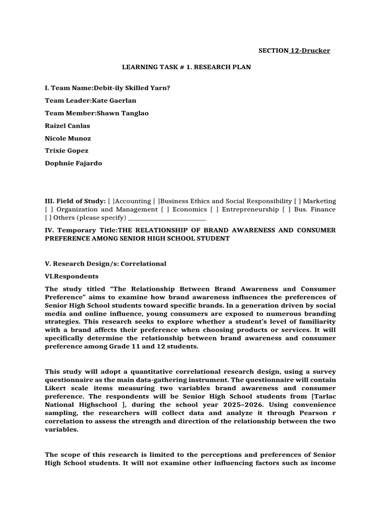 Brand Awareness Impact on Student Preferences | PDF | Brand | Marketing
