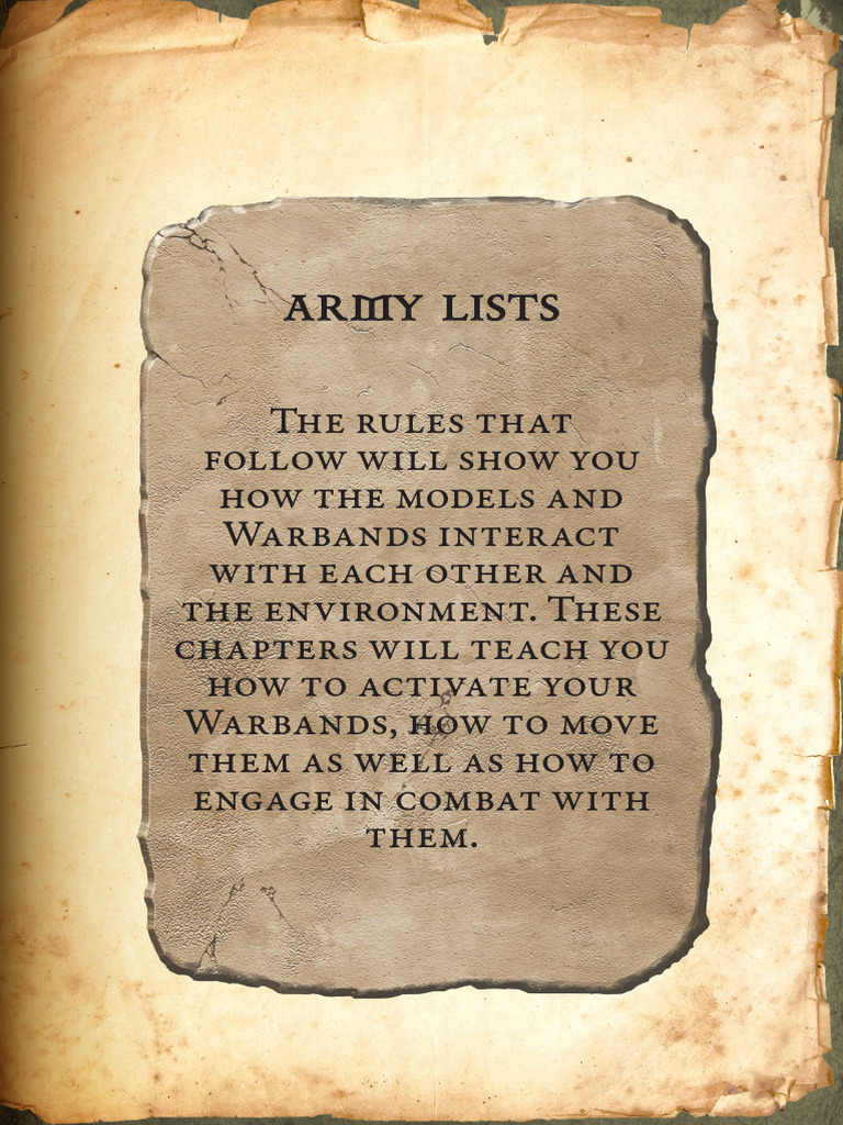 Army Lists and Combat Rules Guide | PDF | Regiment | Military Organization