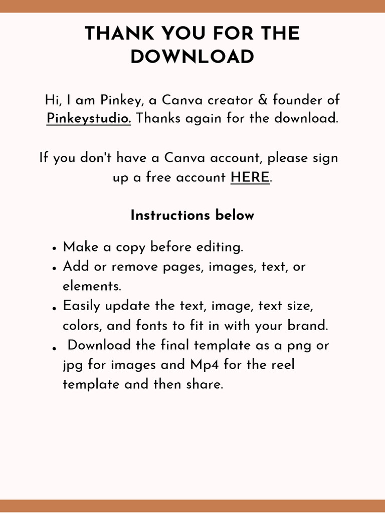 Free Canva Template Download Guide | PDF