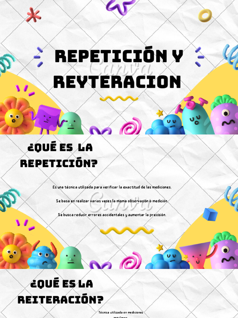 Repetición y Reiteración en Mediciones | PDF