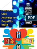 PepsiCo CSR Activities and Proposal for New CSR Activity