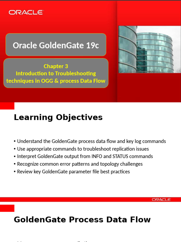 Troubleshooting Oracle GoldenGate 19c | PDF