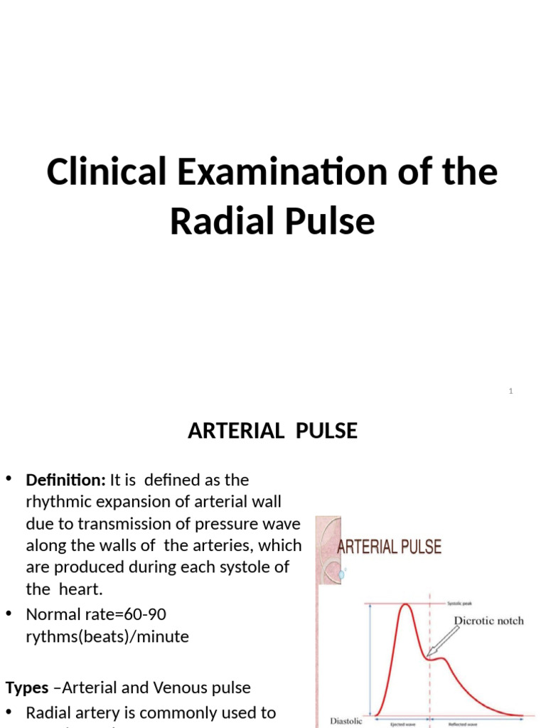 Clinical Examination of Radial Pulse | PDF