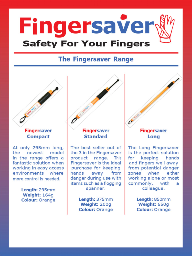 Fingersaver Safety Tools for Workers | PDF