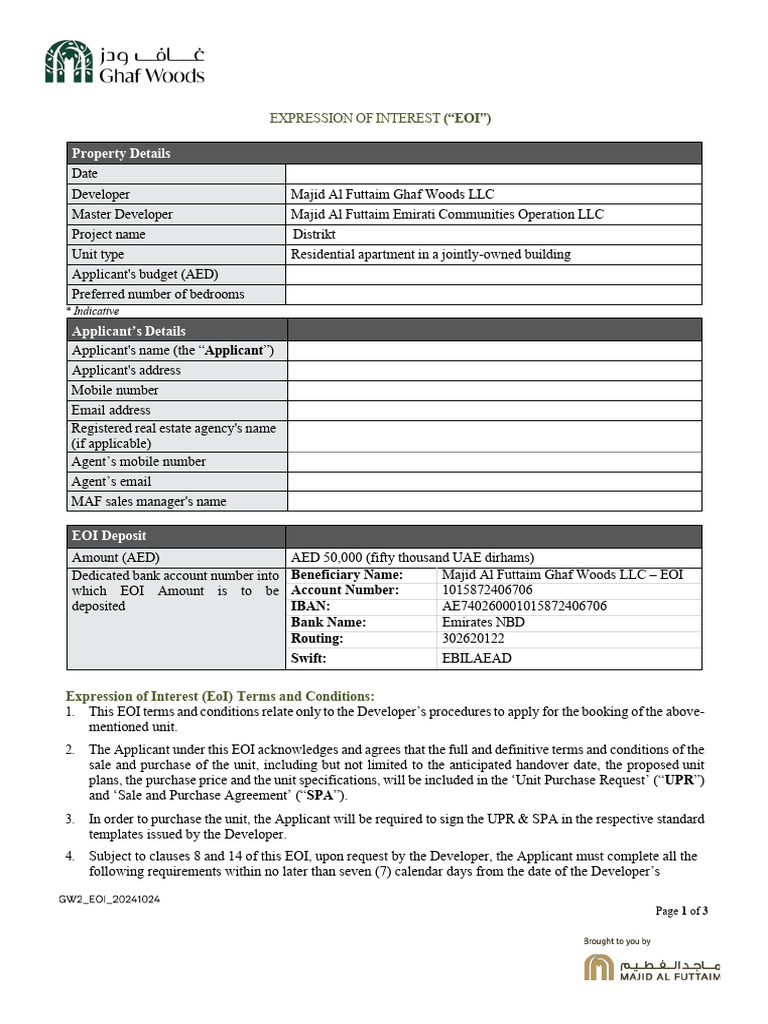 EOI - Distrikt Final 18062025 | PDF | Office Of Foreign Assets Control ...
