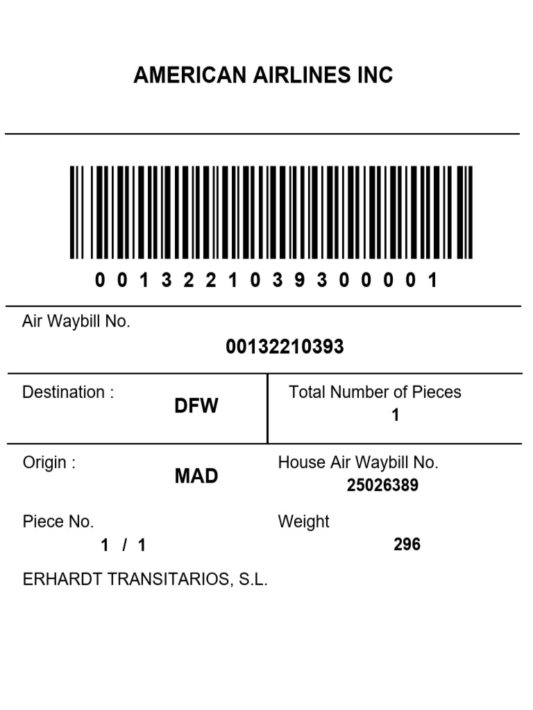 Label Disras DFW | PDF