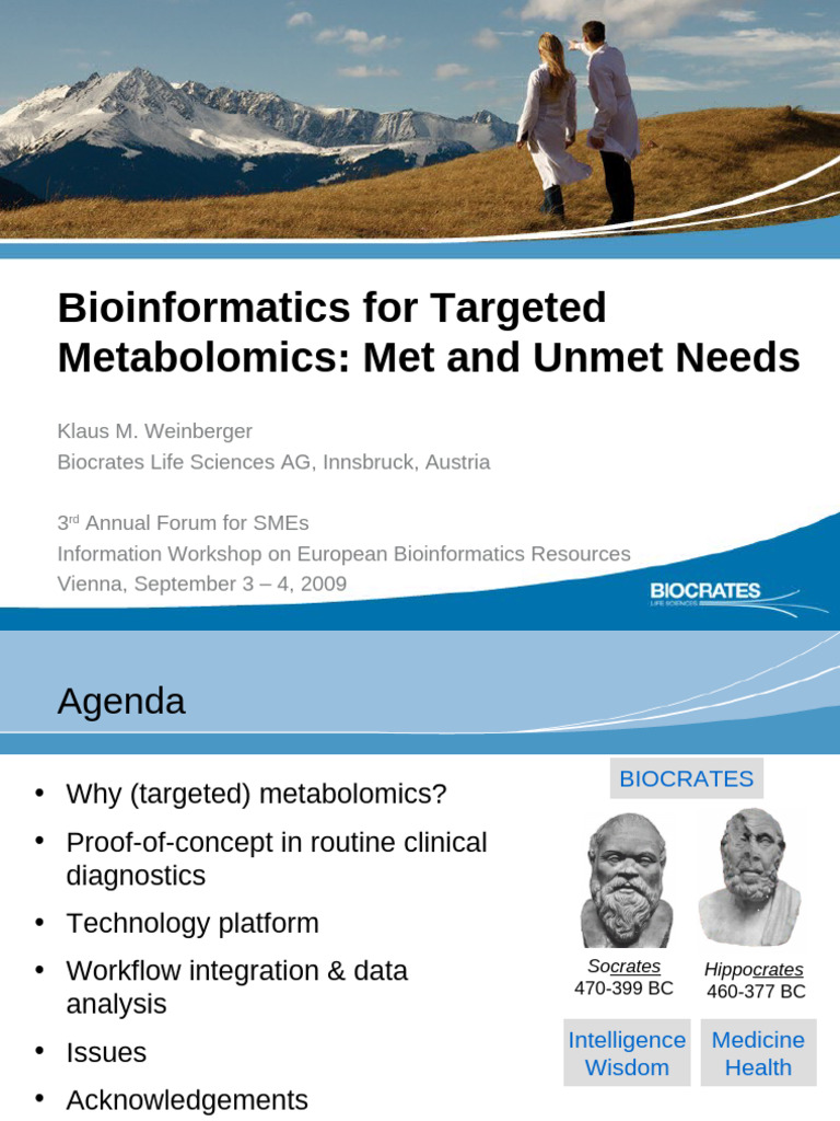 Targeted Metabolomics Insights and Needs | PDF | Metabolomics ...