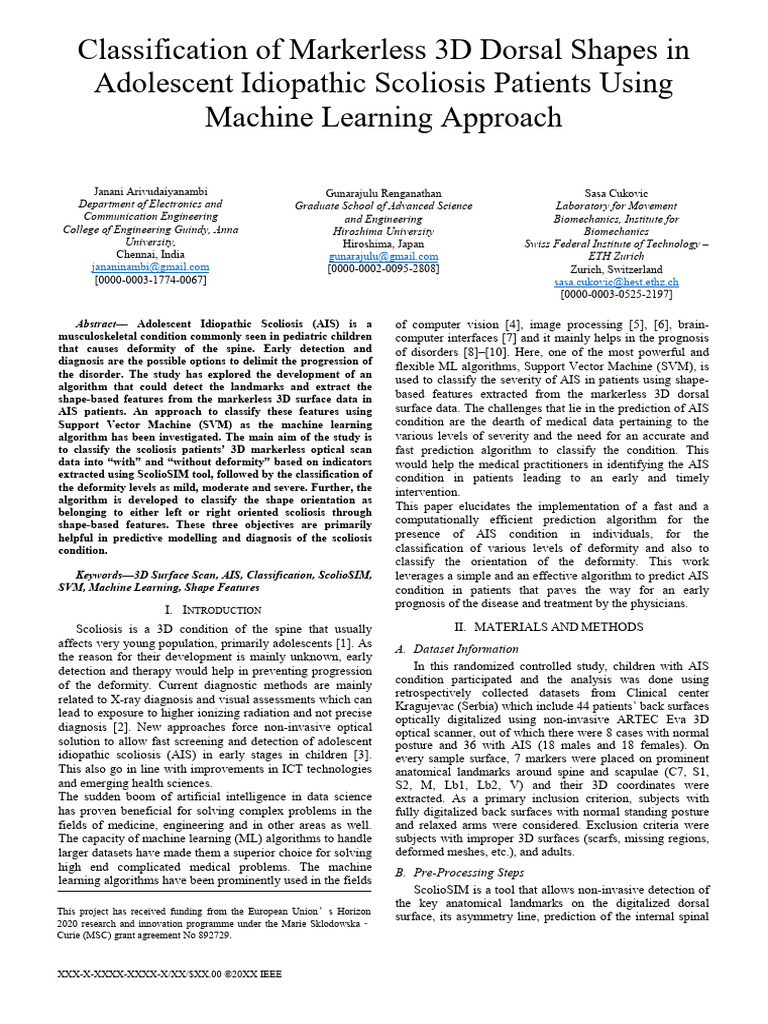 Machine Learning for AIS 3D Shape Classification | PDF | Support Vector ...