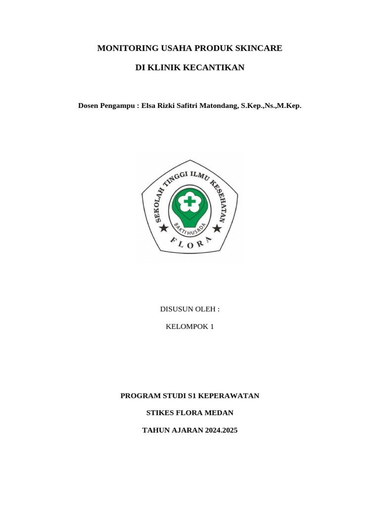 Proposal Usaha Skincare Minies | PDF