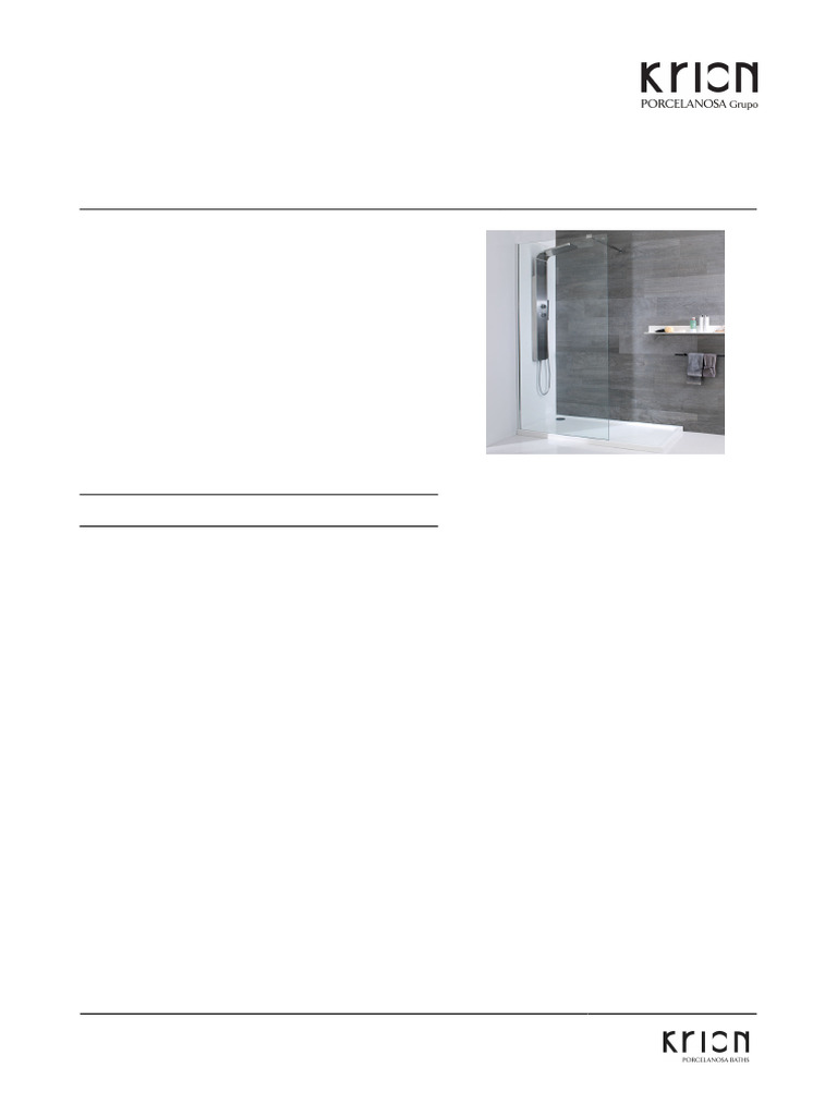 Parois de Douche YOVE : Design Minimaliste | PDF