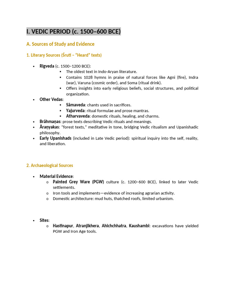 Overview of the Upanishadic Period | PDF | Vedas | Upanishads