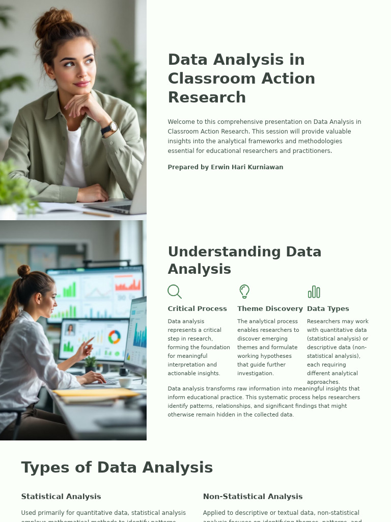 Data Analysis in Classroom Action Research | PDF | Statistics | Data ...