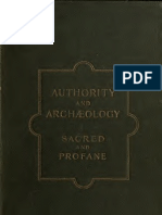 Authority & Archaeology (1899)