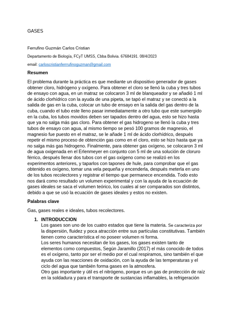 Obtención y Propiedades de Gases | PDF | Gases | Gas natural