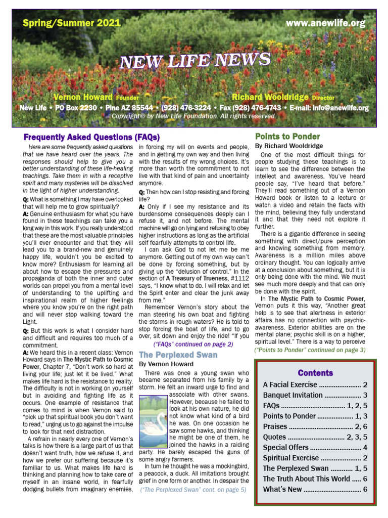 Newsletter+New Life Foundation-+Spring+2021+for+Web | PDF | Thought ...