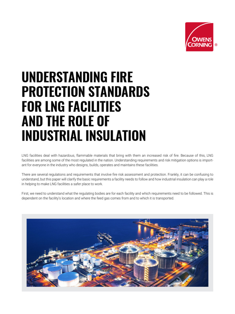 Fire Protection Standards for LNG Facilities | PDF | Federal Energy ...