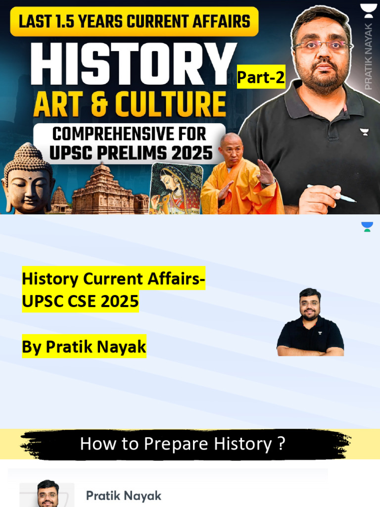 History Current Affairs for UPSC 2025 | PDF