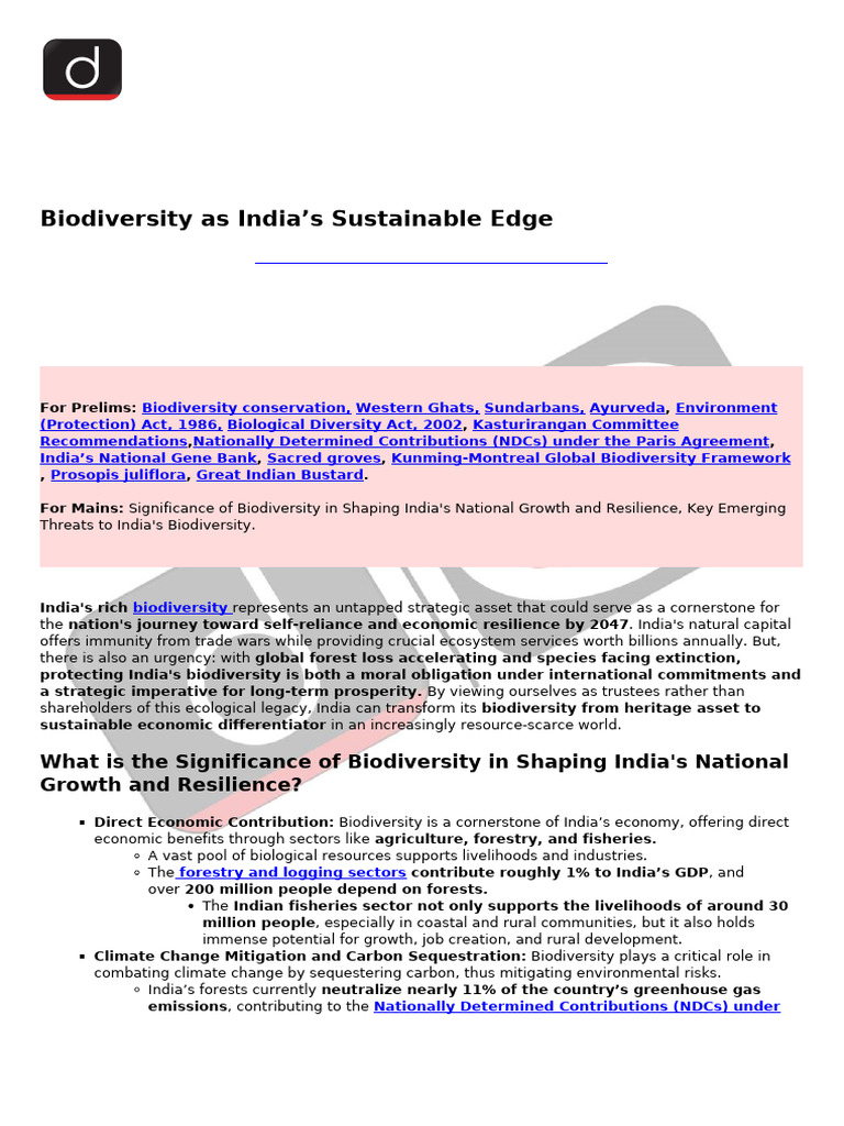 Biodiversity | PDF | Biodiversity | Agriculture
