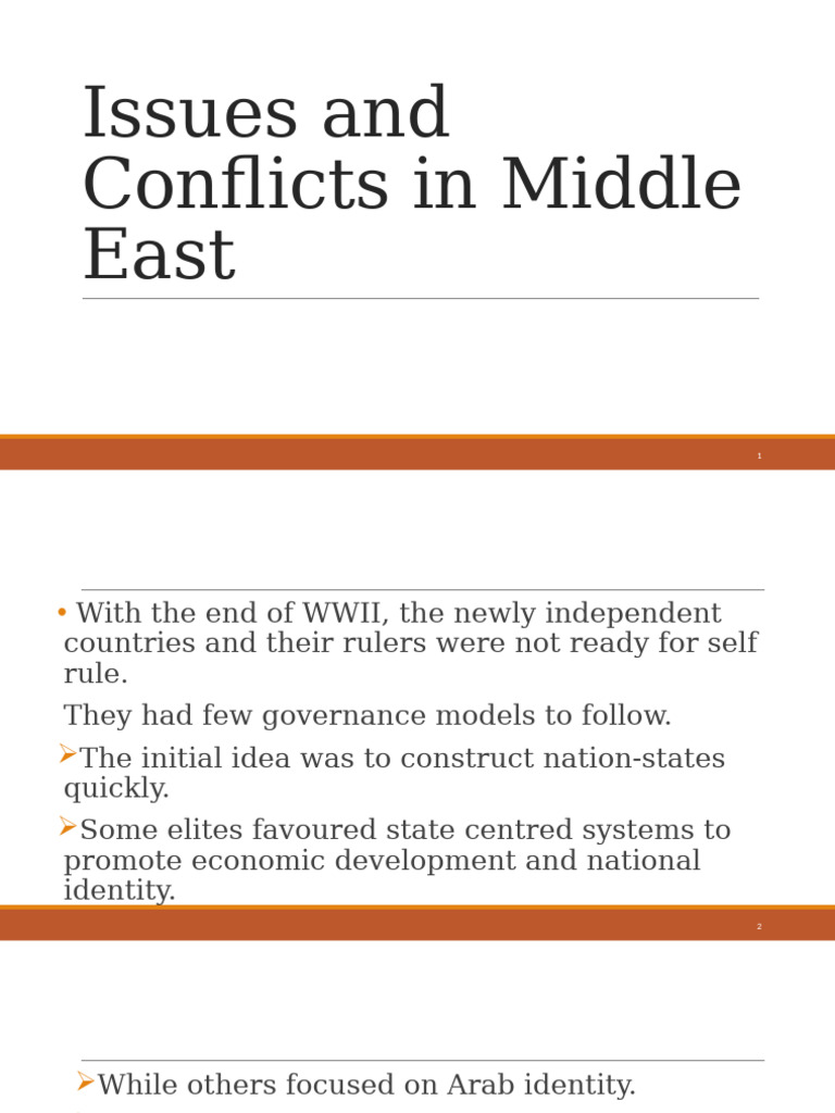 5 Issues and Conflicts in Middle East 19052025 094448am 1 | PDF ...
