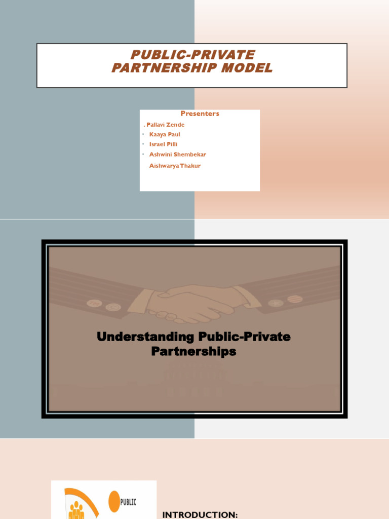 Public Private Partnership | PDF | Public–Private Partnership | Partnership
