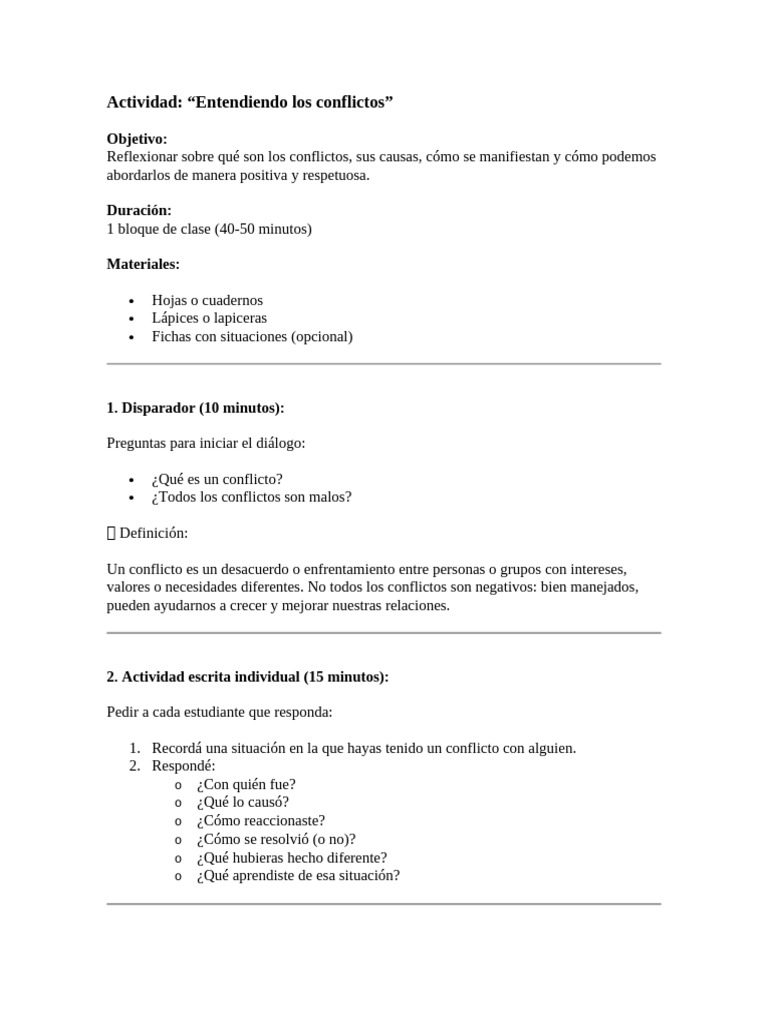 Conflict Os | PDF