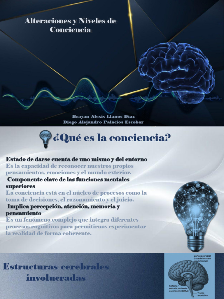 Niveles y Alteraciones de Conciencia | PDF | Conciencia | Cerebro