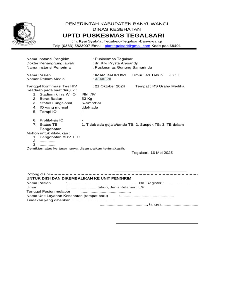 Form Rujukan | PDF