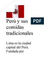 Perú y sus comidas tradicionales