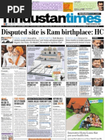 Shri Ram Janam Bhoomi Ayodhya High Court Verdict Newspaper Frontpage