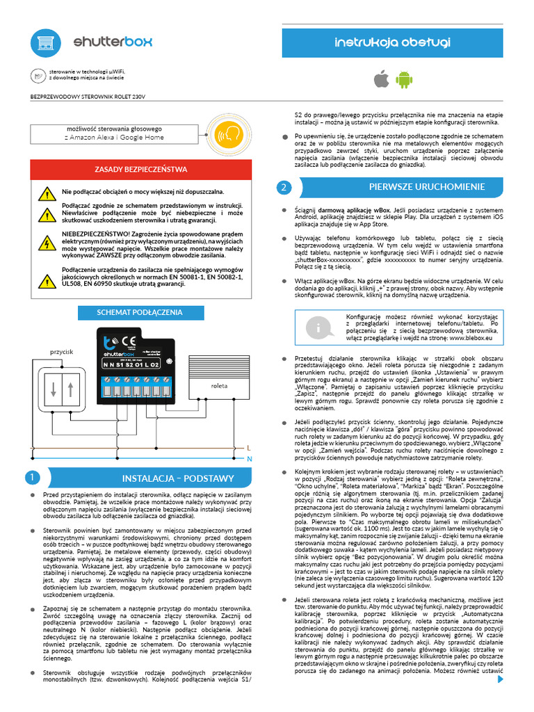 ShutterBox Manual PL | PDF