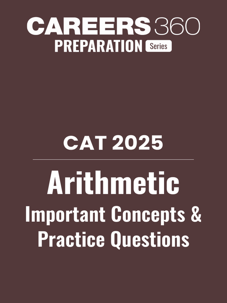 CAT 2025 Arithmetic Concepts & Practice | PDF | Percentage | Interest