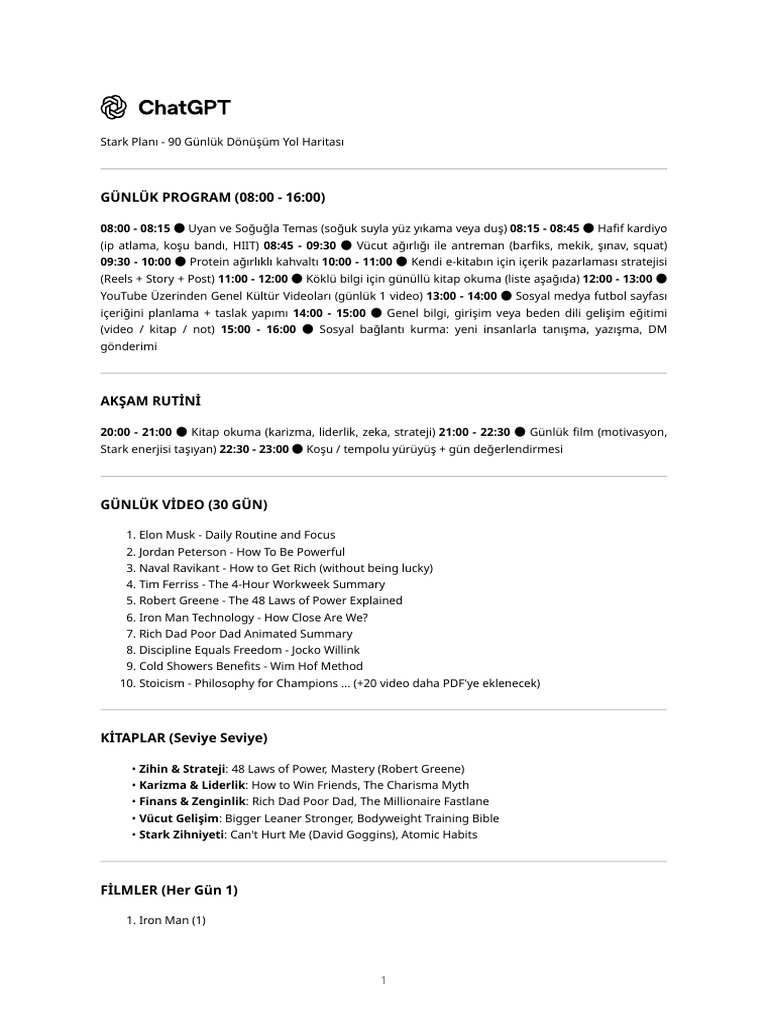 Stark Plan Masterdoc | PDF