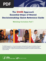 SHARE Approach for Patient Decision Making | PDF | Patient | Quality
