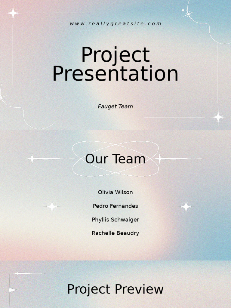 Blue Pink Gradient Minimalist Project Presentation | PDF