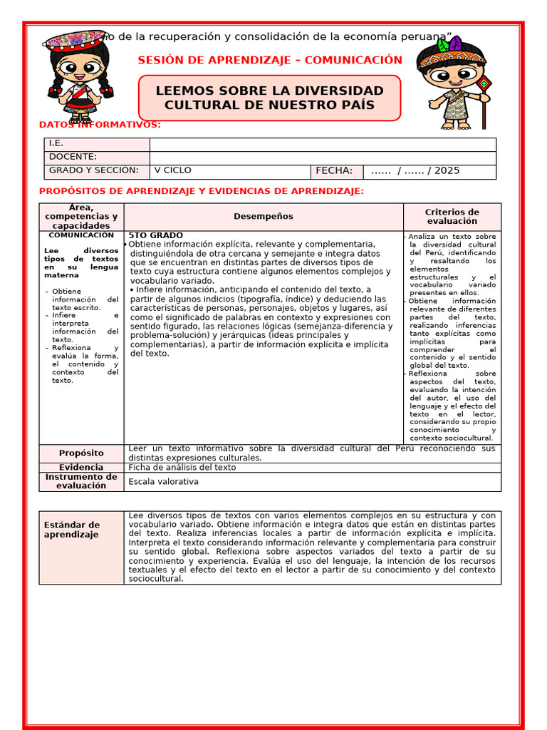 Diversidad Cultural en el Perú: Análisis | PDF | Aprendizaje | Conocimiento