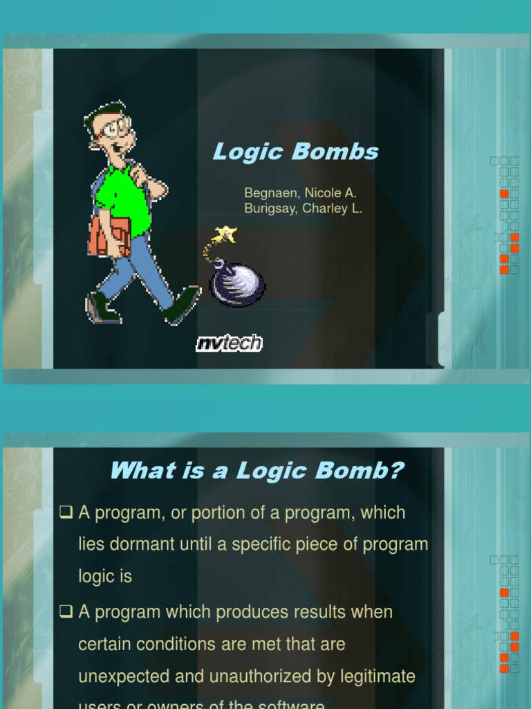 Logic Bombs Comp1 B Report | PDF | Source Code | Computer Virus