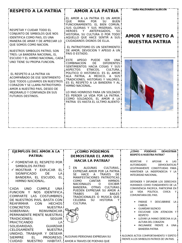 Amor y Respeto a la Patria | PDF | Amor | Patriotismo