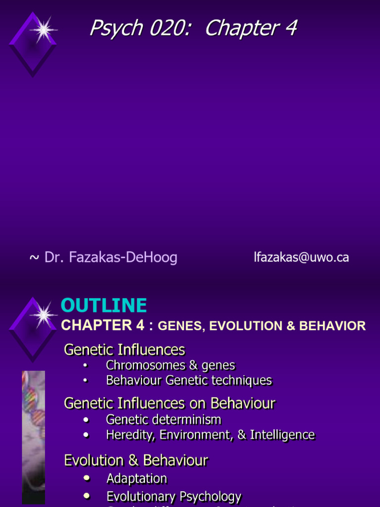 Genes, Evolution, and Behavior Insights | PDF | Behavioural Sciences ...