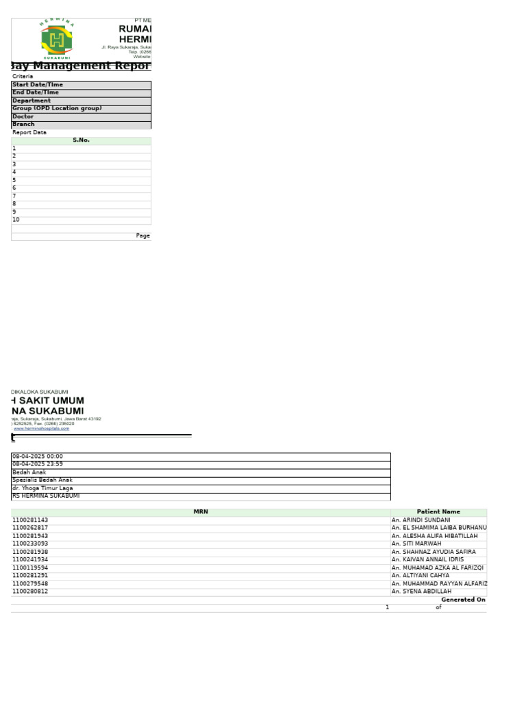 Bay Management Report | PDF