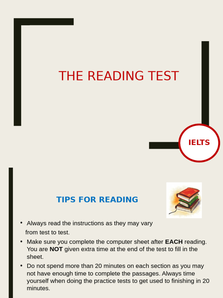 IELTS Reading Test Strategies | PDF | Question | International English ...