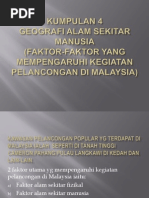 Faktor-Faktor Yang Mempengaruhi Kegiatan Pelancongan Di Malaysia  PDF