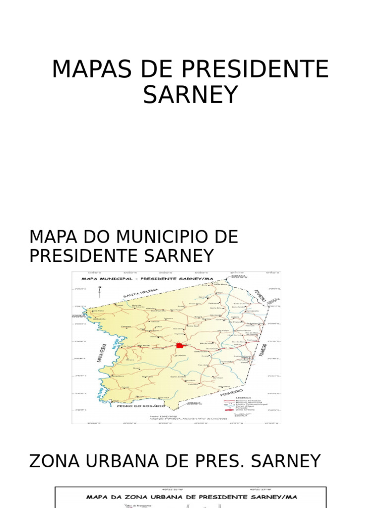 Mapas de Presidente Sarney | PDF