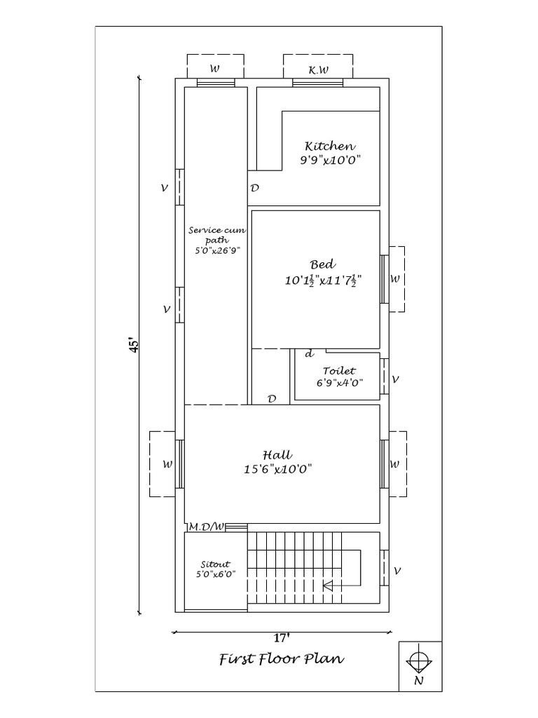 First Floor Plan Layout Design | PDF
