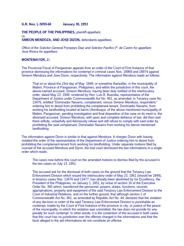 Notes Contempt Administrative | PDF | Contempt Of Court | Justice Of ...