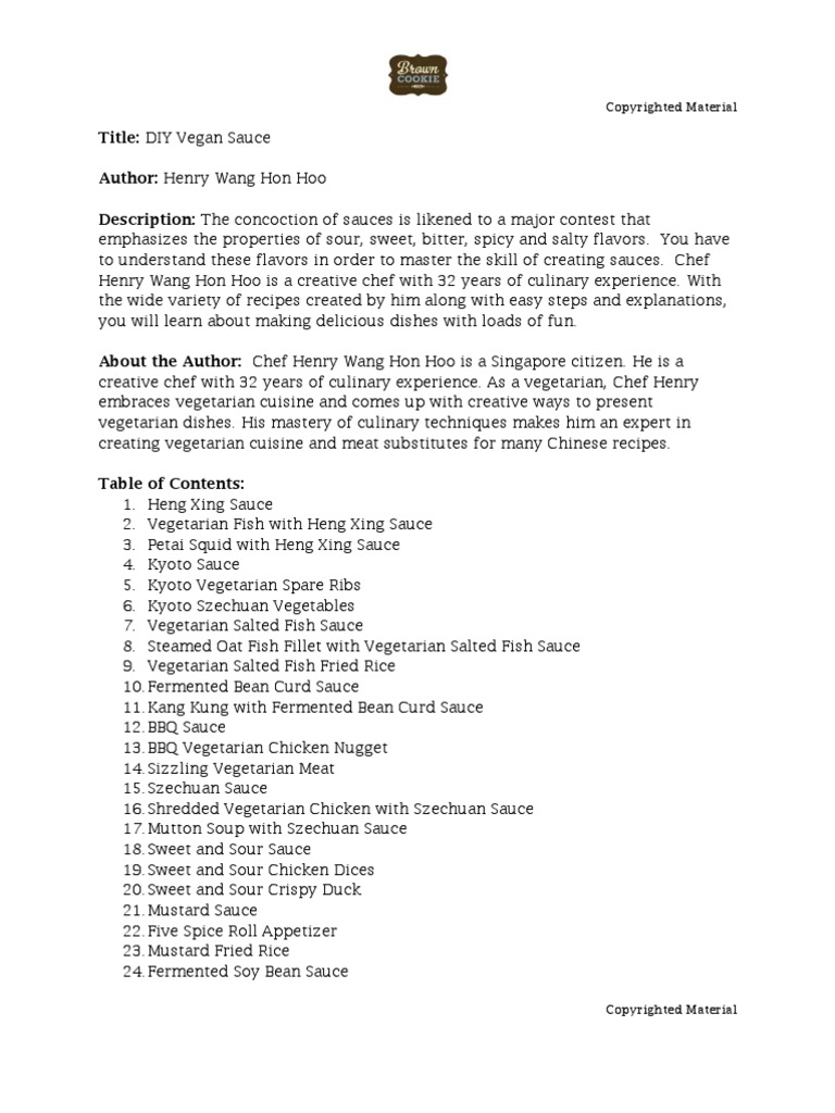 Book Information Chinese Sauce Cookbook PDF Tofu Curry