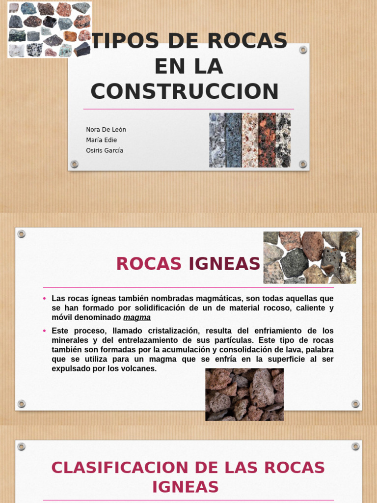 Propiedades de las Rocas en Construcción | PDF | Roca (geología) | Magma