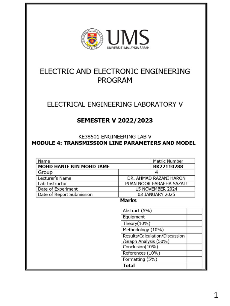 Transmission Line Analysis with MATLAB | PDF | Transmission Line ...