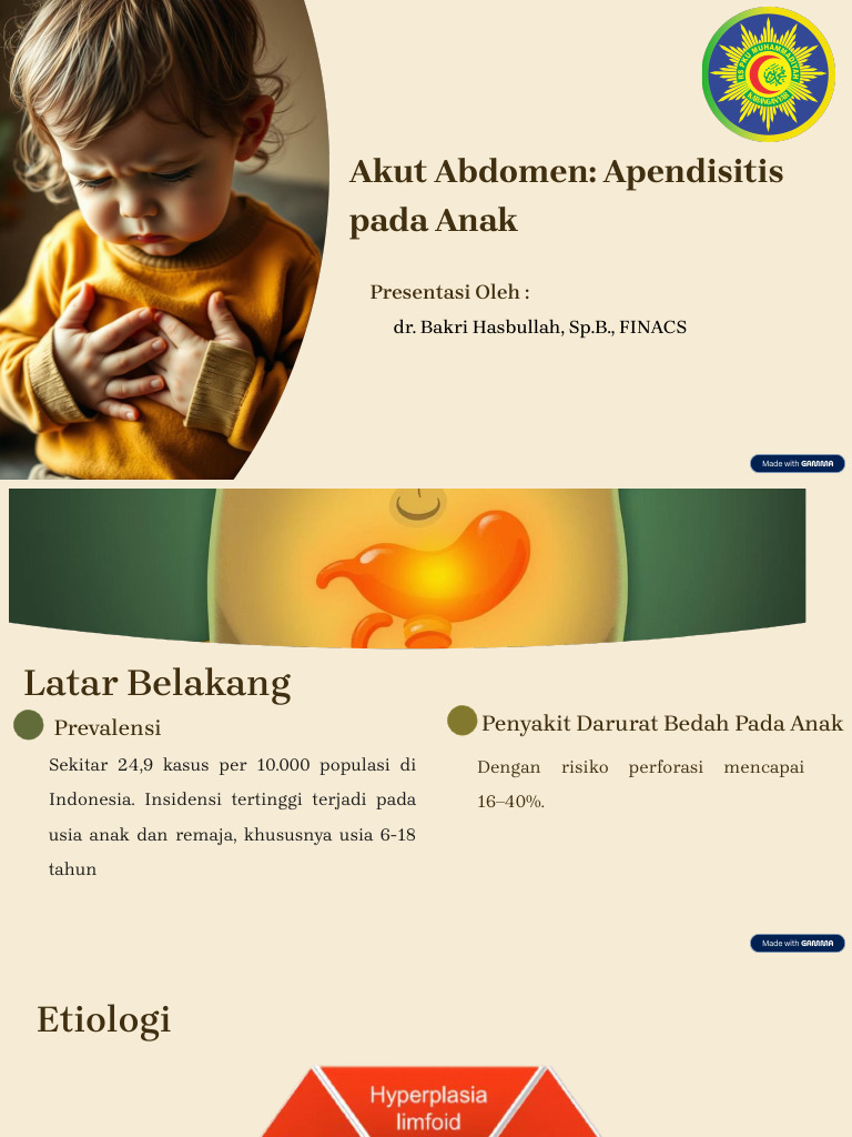 Akut Abdomen_ Apendisitis pada Anak | PDF