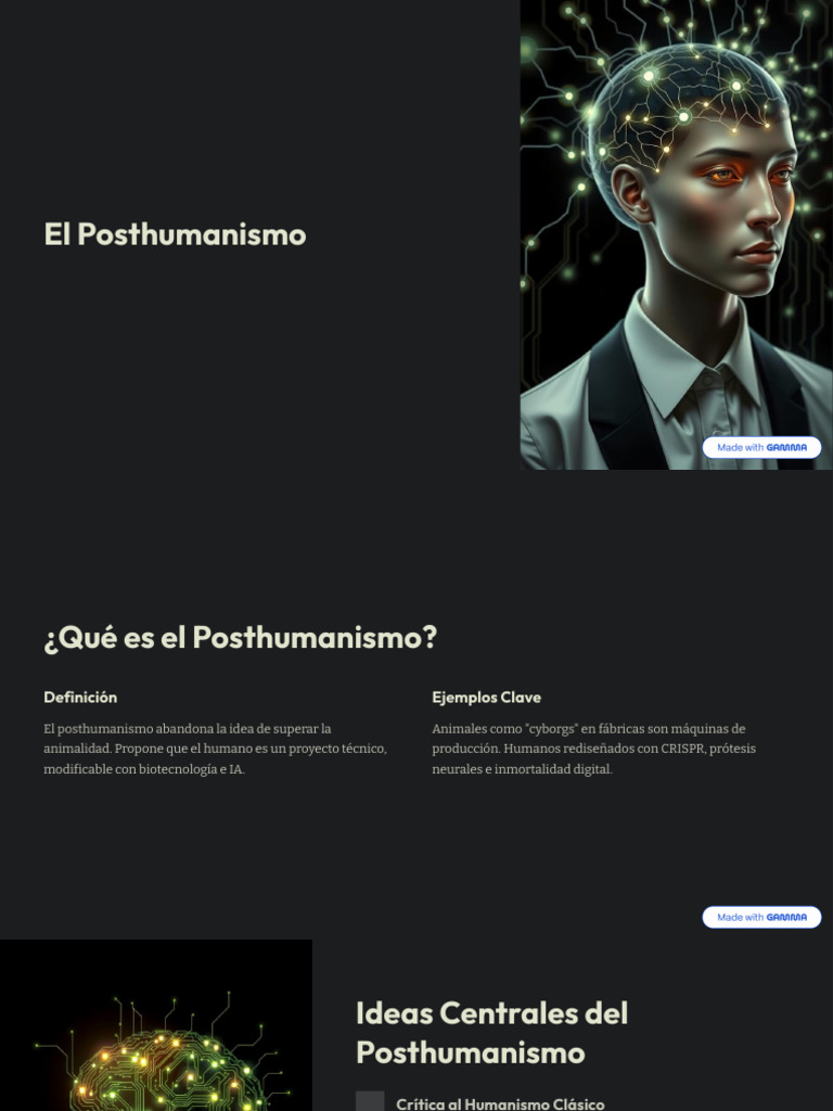 El Posthumanismo | PDF | Cyborg